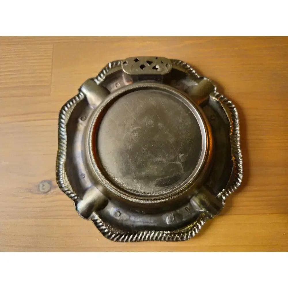 Cognac Bisquit Liquor Brass Cigar Ashtray 5